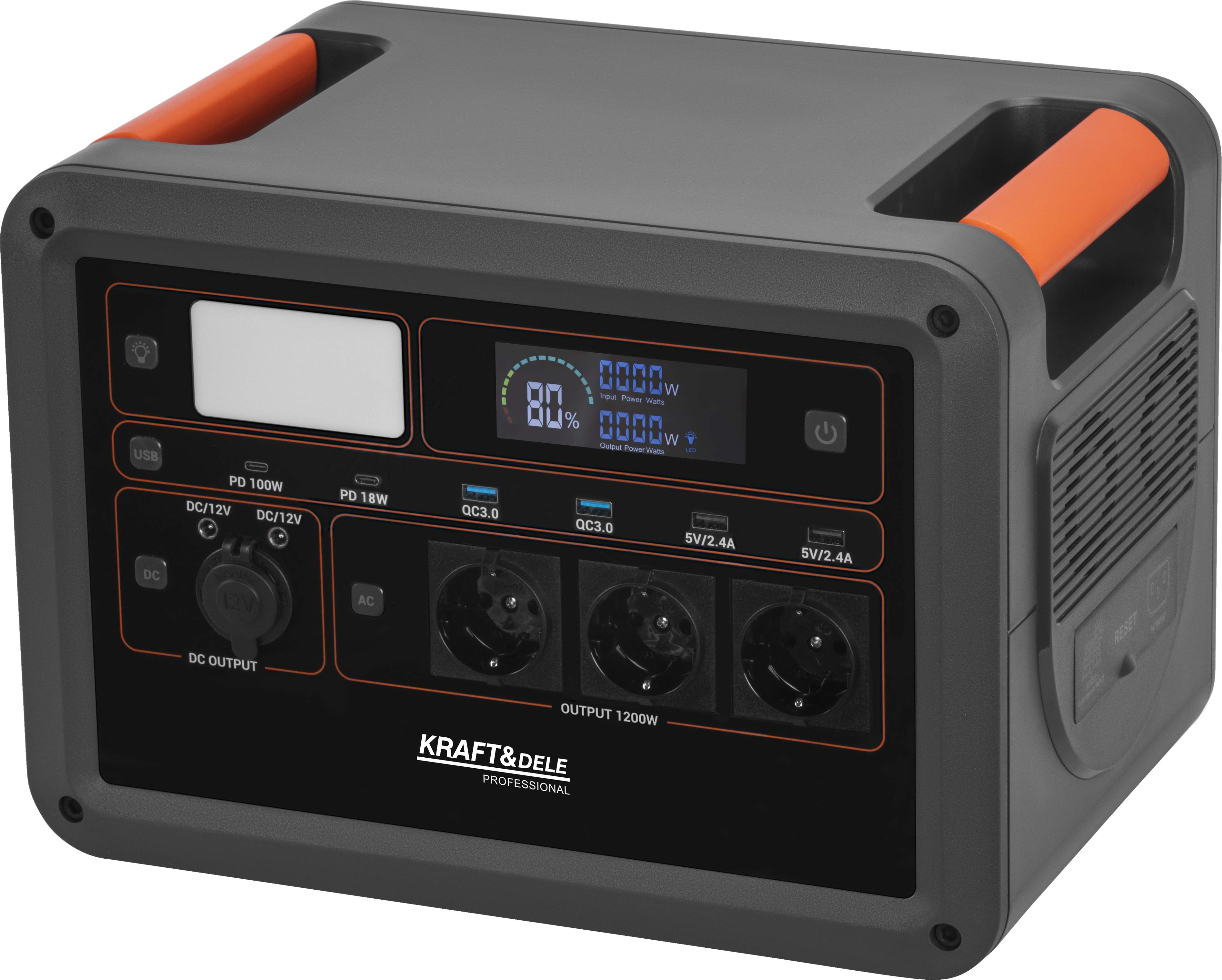 Přenosná napájecí stanice 1152 Wh / 25,6 V KD5532