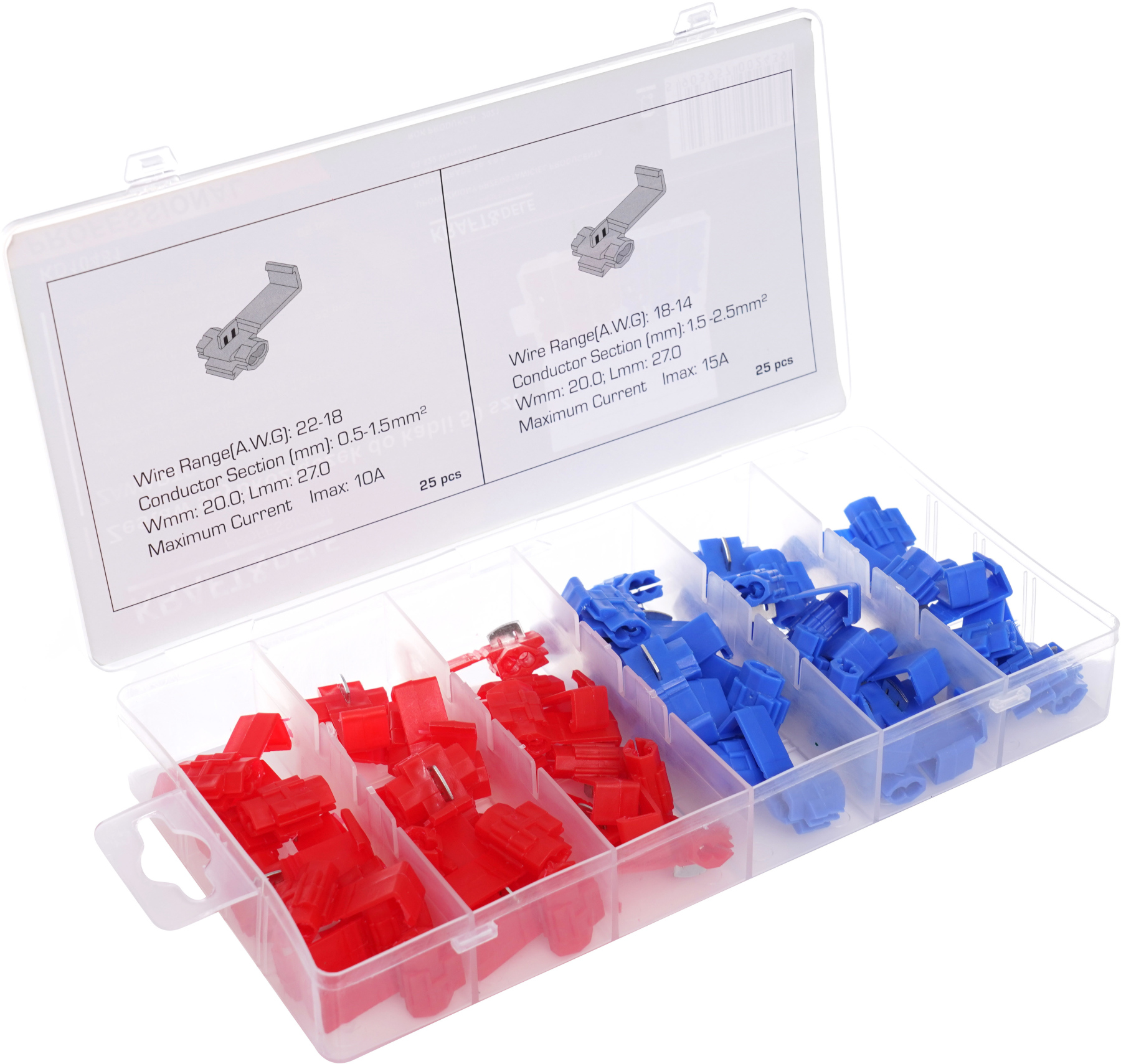 Sada rychlospojek pro kabely, 50 ks KD10481