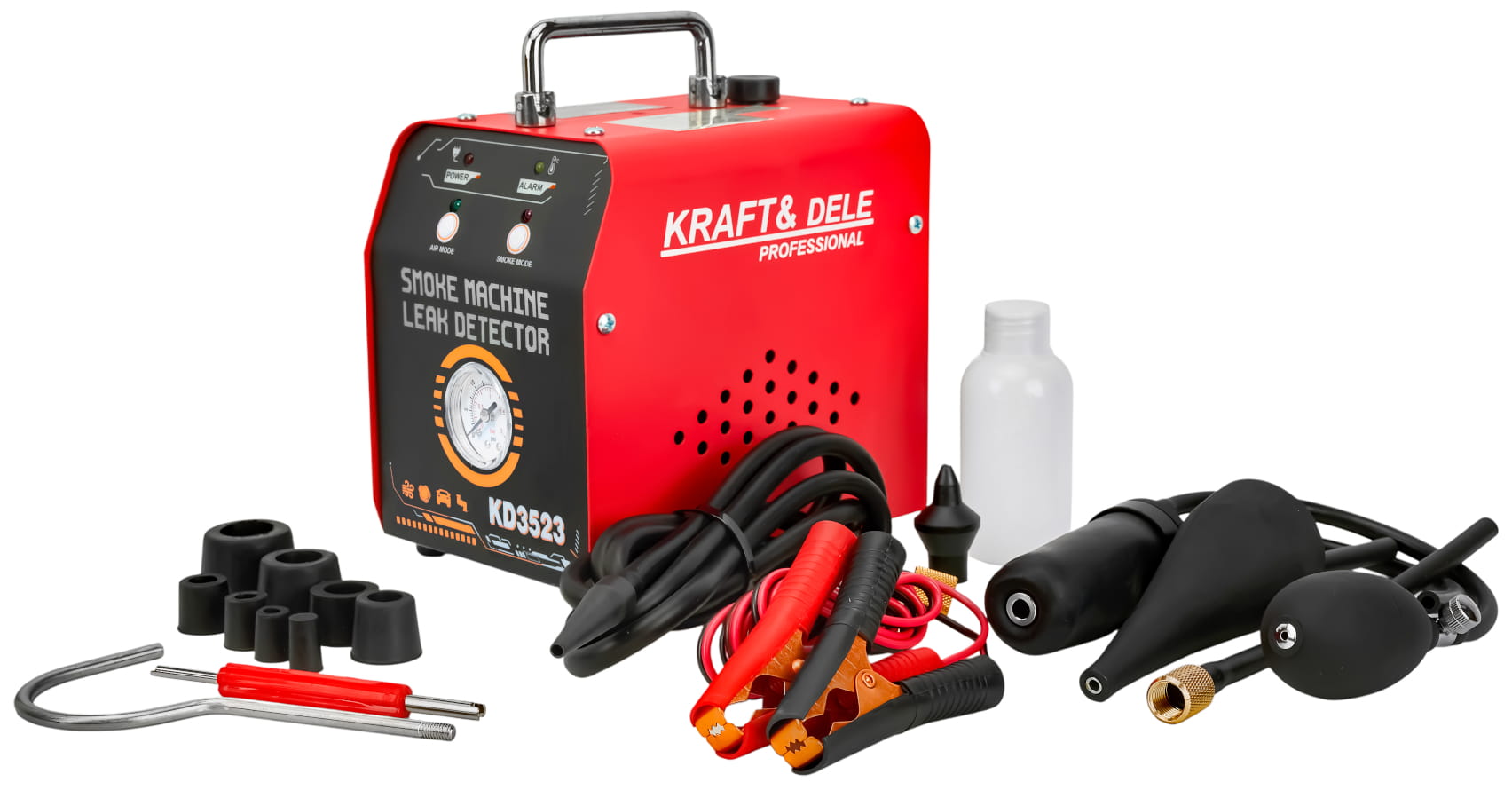 Generátor kouře pro kontrolu těsnosti systémů 12 V, 20 l/min, 30 ml KD3523