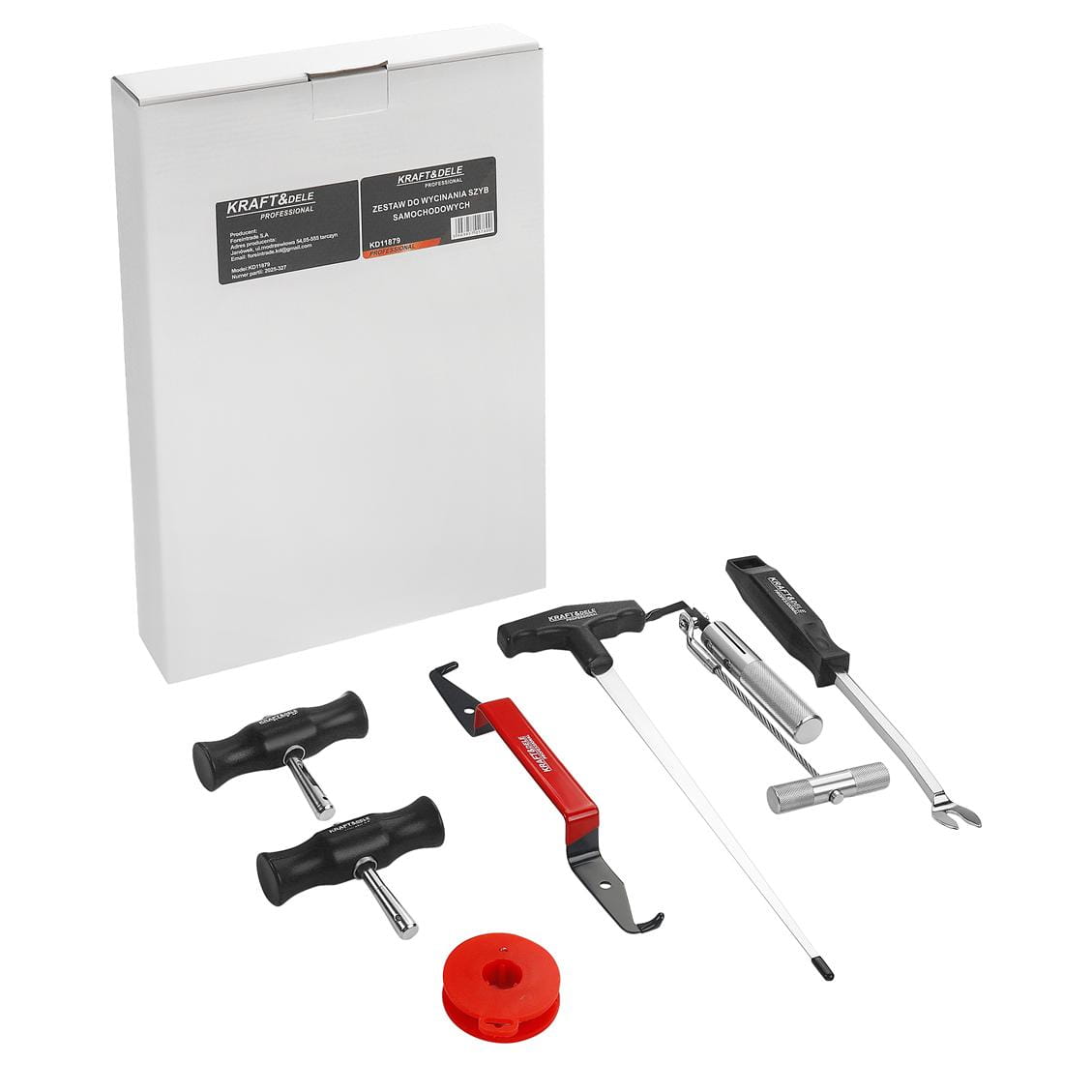 Sada na řezání skla–plastové pouzdro KD11879