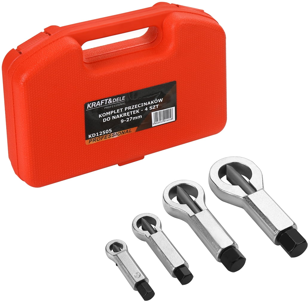 Sada řezáků na matice, 4 ks KD12505
