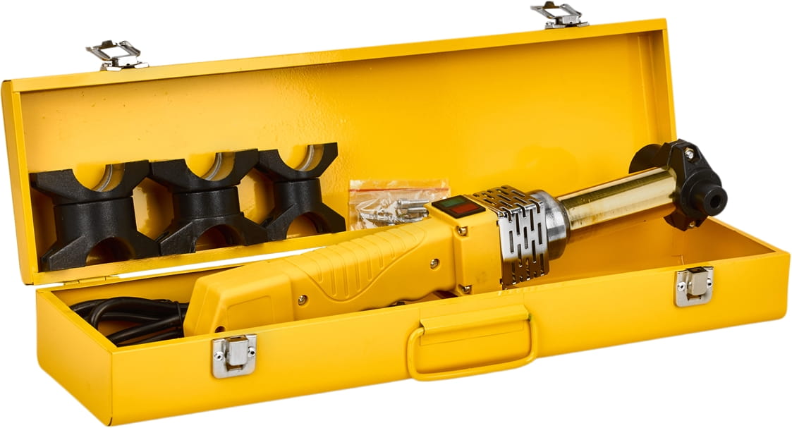 Polyfuzní svářečka na plastové trubky 2800 W – sada KD3074