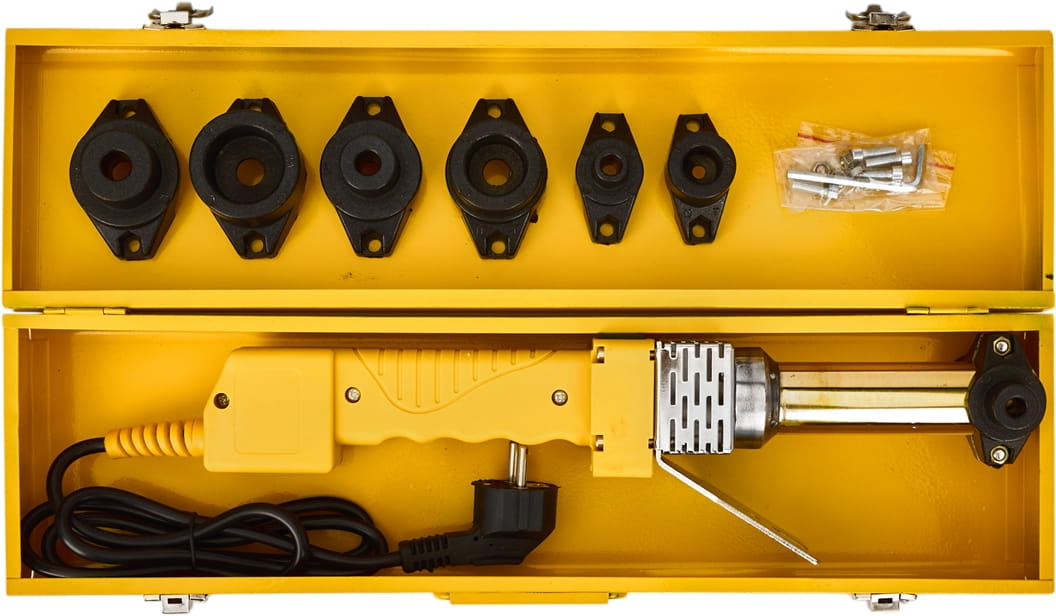 Polyfuzní svářečka na plastové trubky 2800 W – sada KD3074