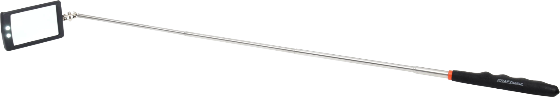 Teleskopické kontrolní zrcátko s LED, 285–876 mm KD10189