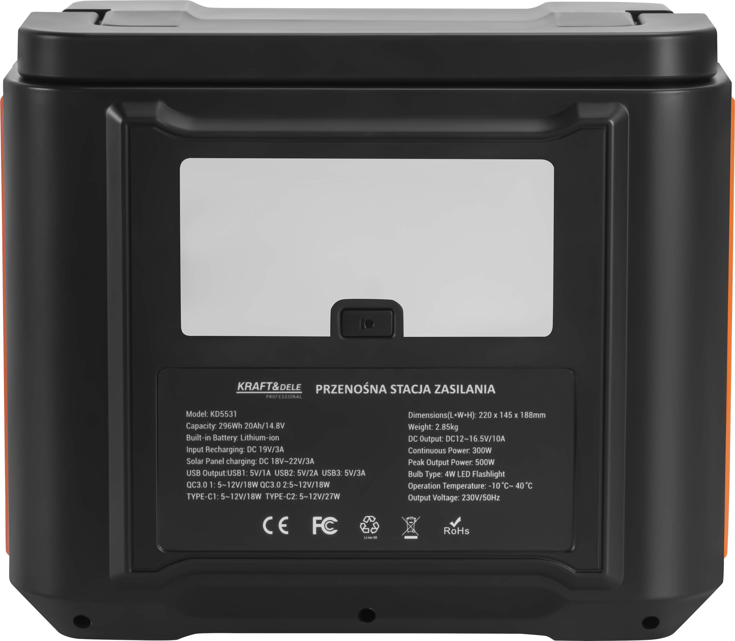 Přenosná nabíjecí stanice 296 Wh / 14,8 V KD5531