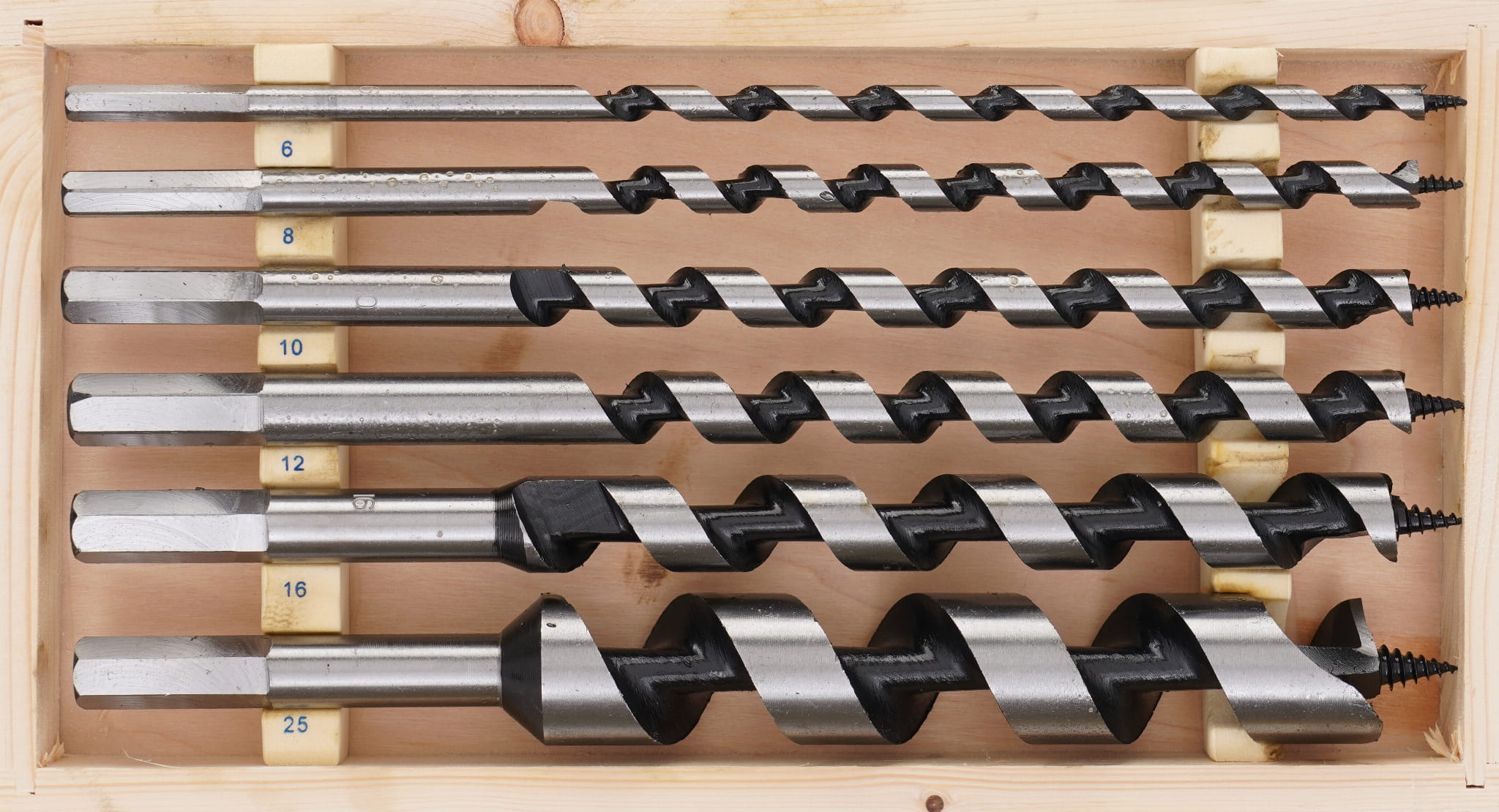 Vrtáky do dřeva 230 mm, 6–25 mm KD11796
