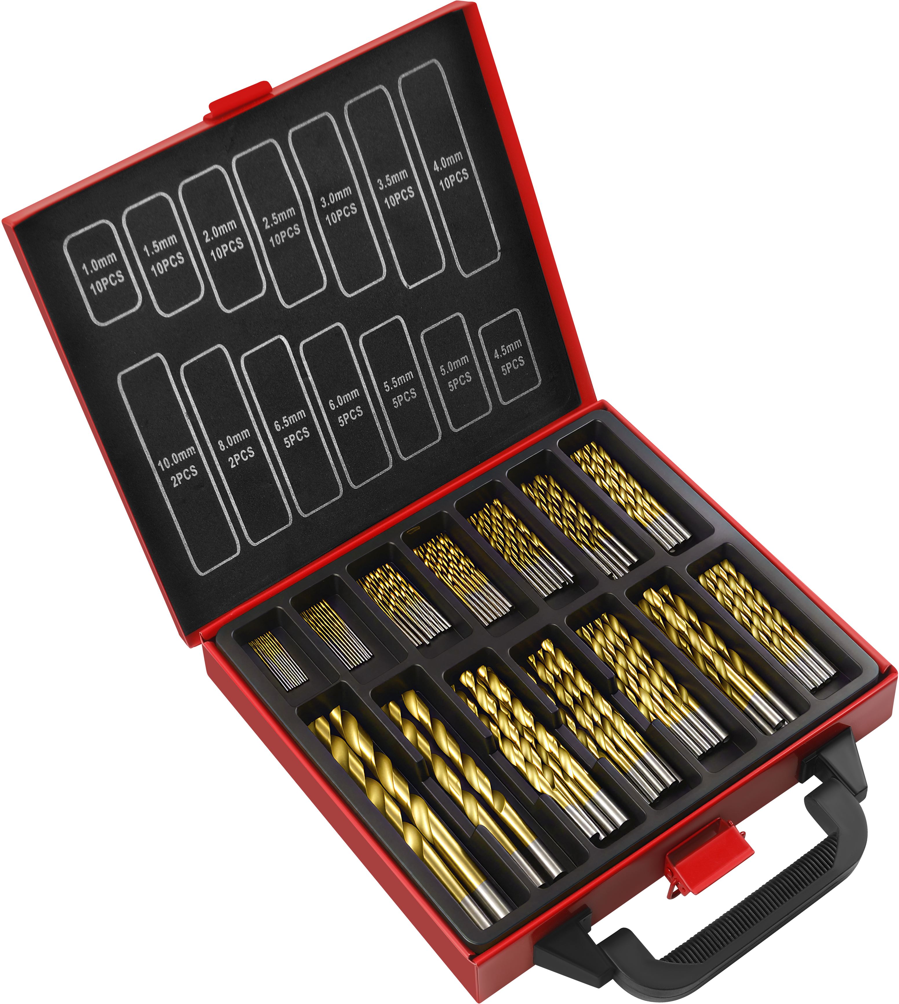 Sada vrtáků do kovu 1–10 mm, 99 ks KD5967