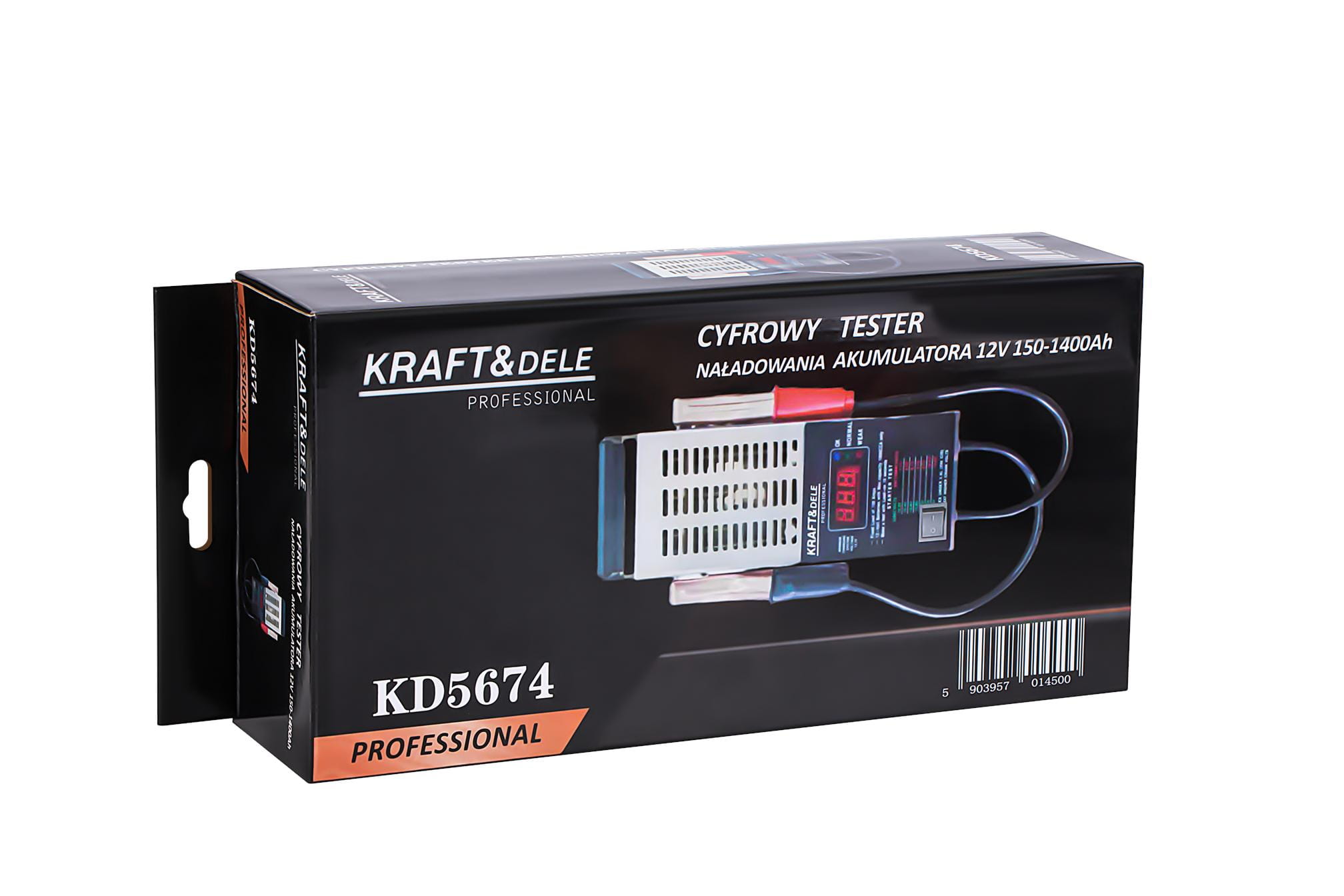 Digitální tester pro kontrolu 12 V akumulátorů 150–1400 A KD5674