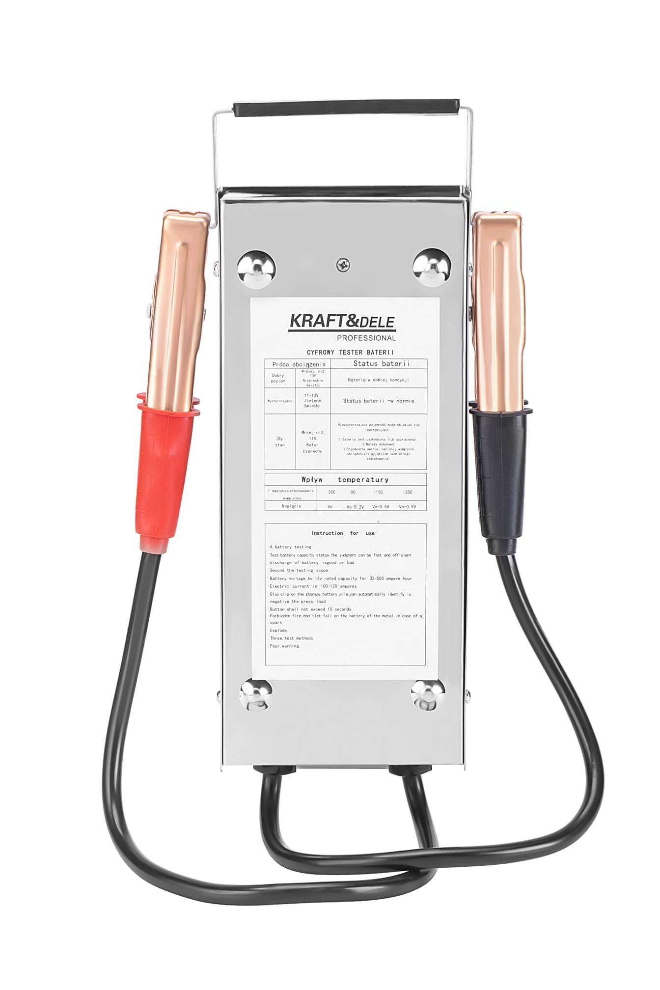 Digitální tester pro kontrolu 12 V akumulátorů 150–1400 A KD5674
