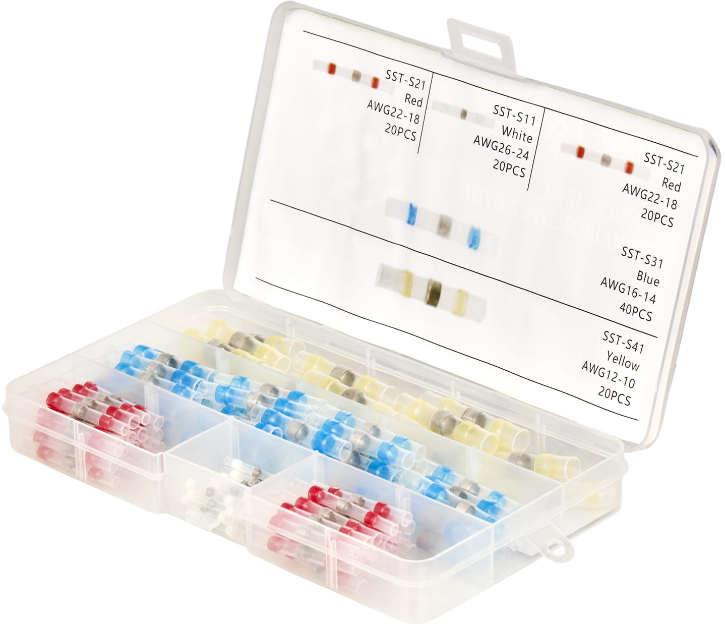 KRAFT&DELE Smršťovací pájecí spojky vodičů s cínem 120 ks KD10491