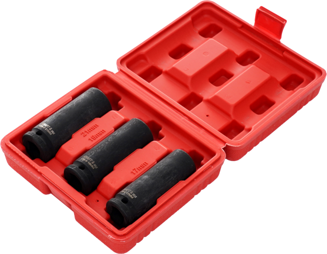 KRAFT&DELE Sada rázových hlavic 1/2", 78 mm, 3 ks KD11750