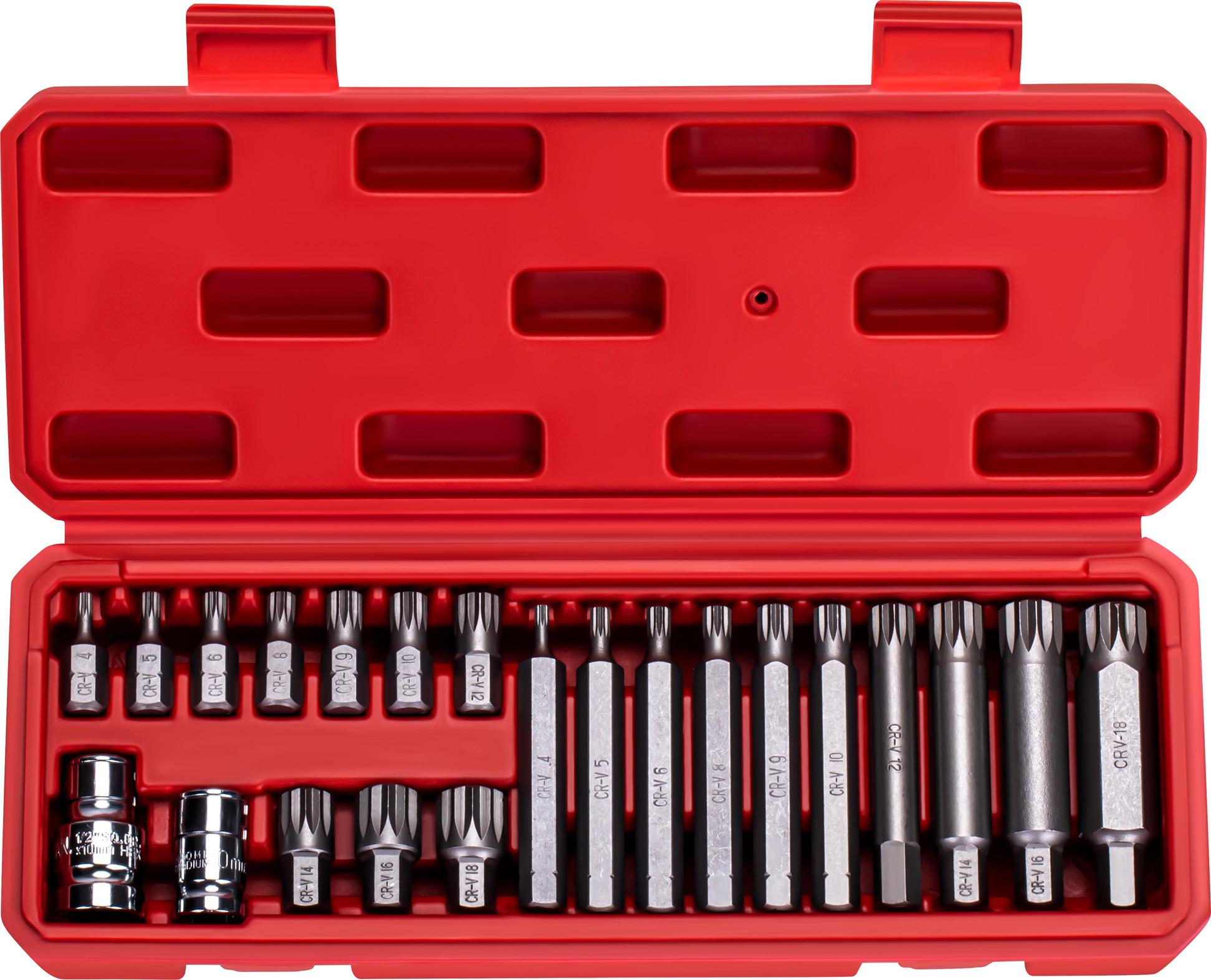 Sada bitů / nástavců M4–M18,22 ks KD10539