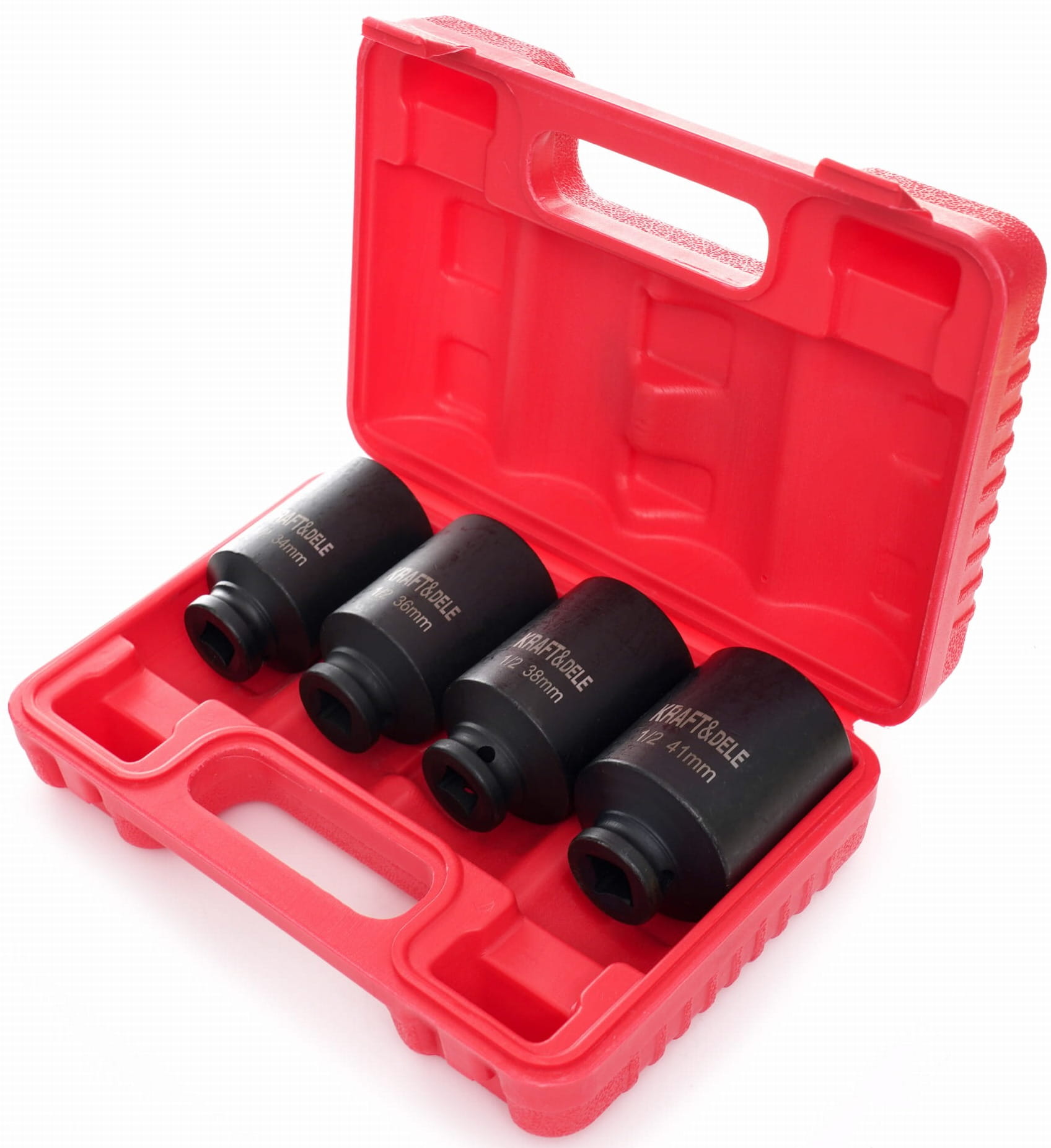 Sada rázových hlavic šestihranné 1/2", 4 ks KD11754
