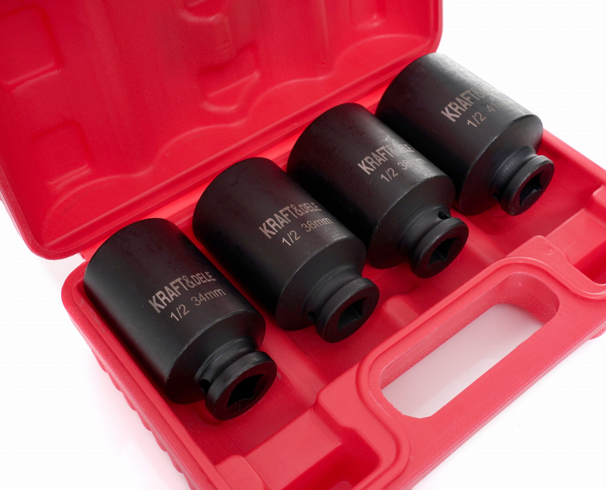 Sada rázových hlavic šestihranné 1/2", 4 ks KD11754