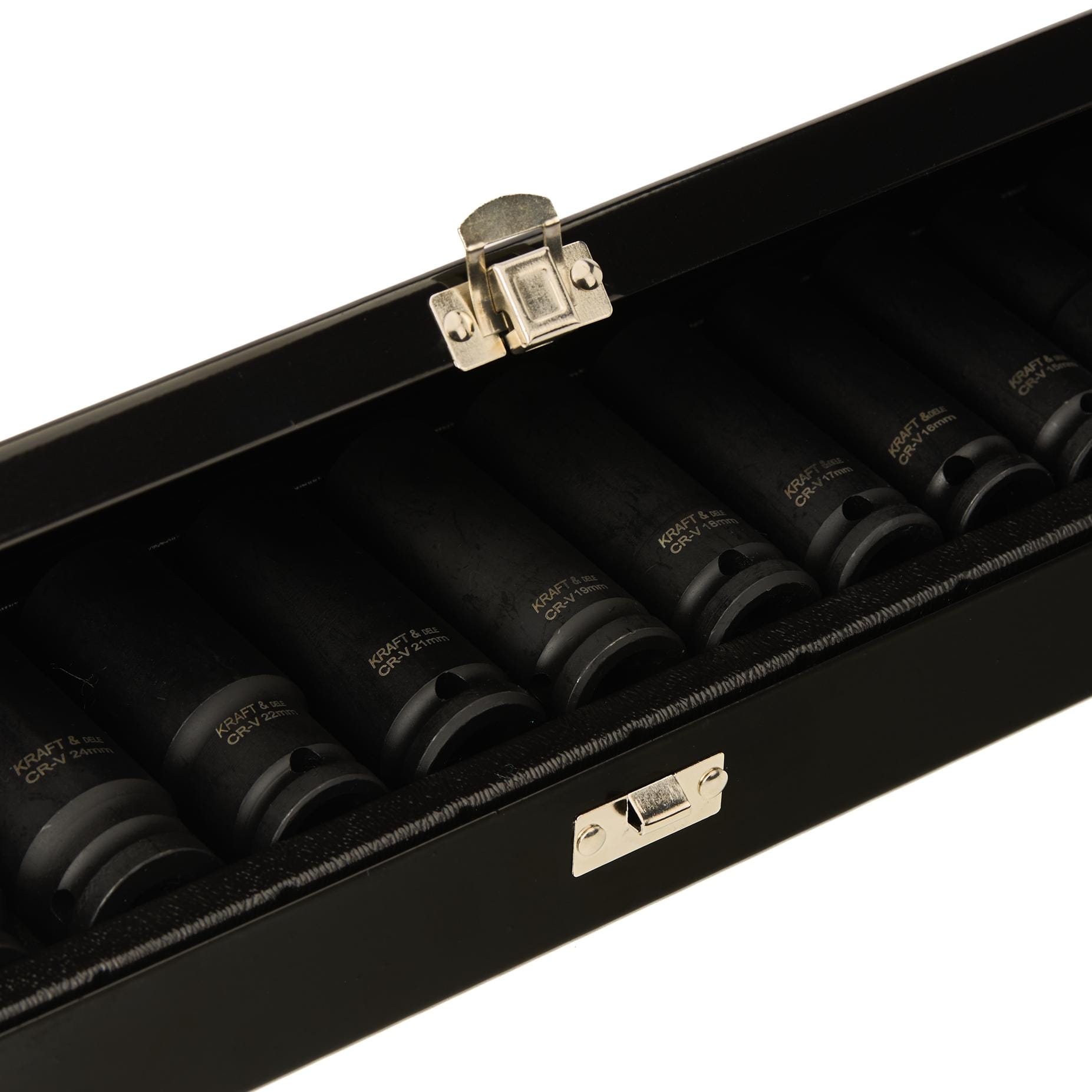 Sada dlouhých rázových hlavic 1/2", 10–32 mm, 15 ks KD11769