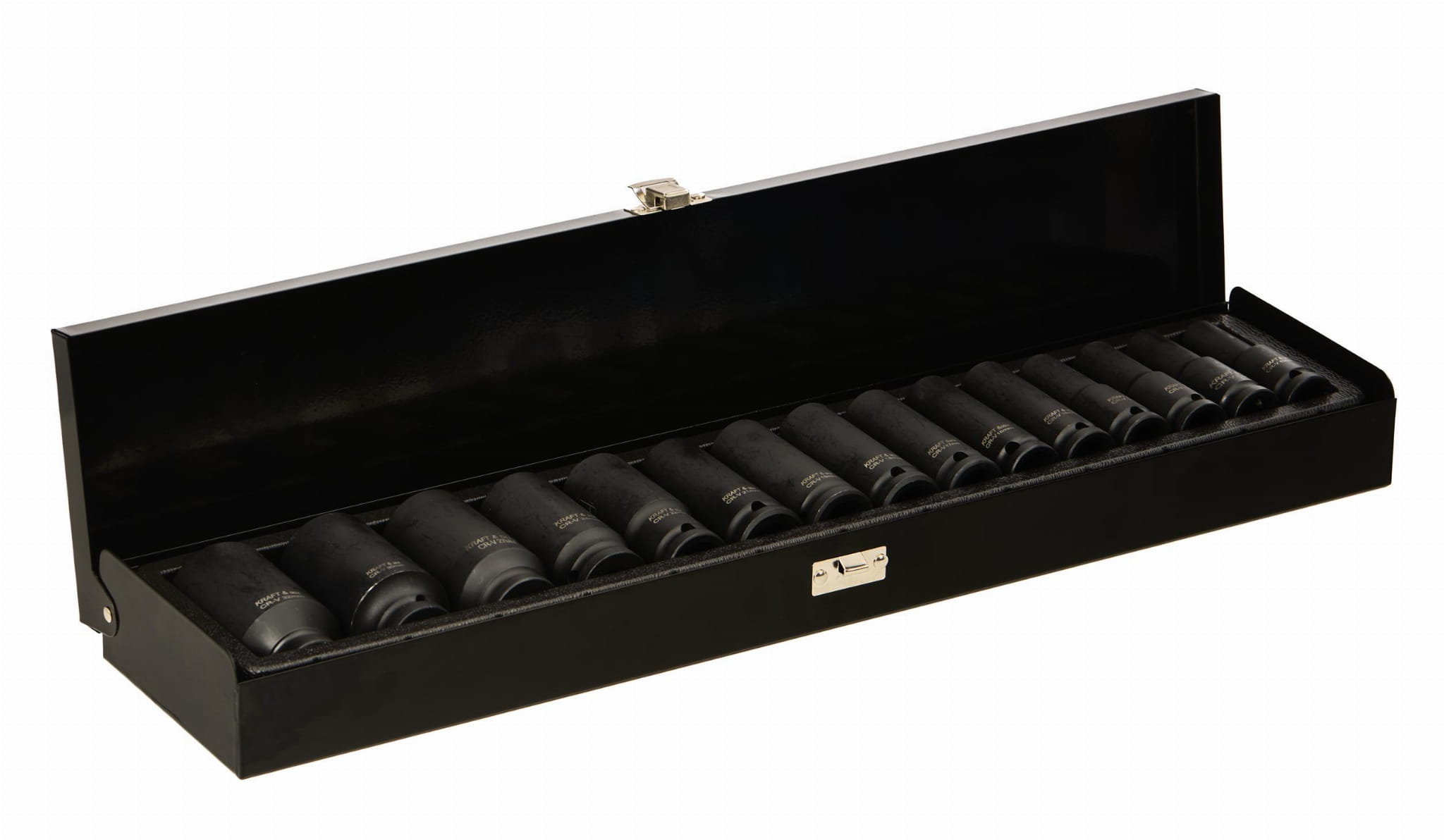 KRAFT&DELE Sada dlouhých rázových hlavic 1/2", 10–32 mm, 15 ks KD11769