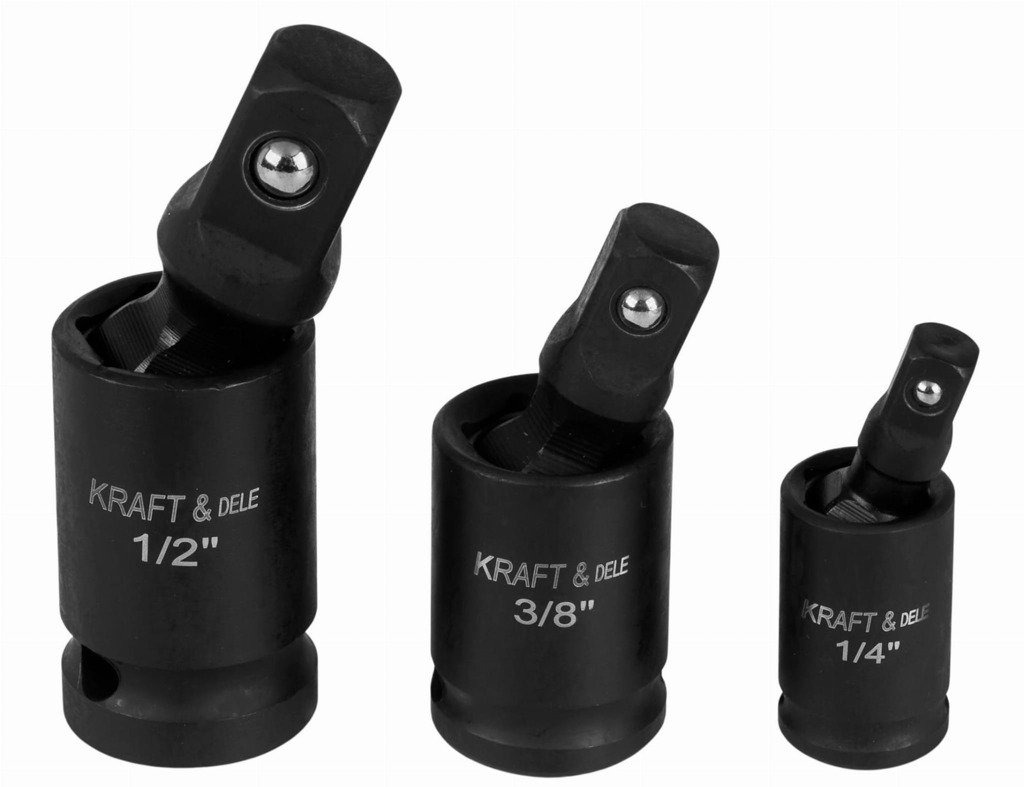 Sada 3 rázových kulových kloubů 1/4", 3/8", 1/2" KD10530