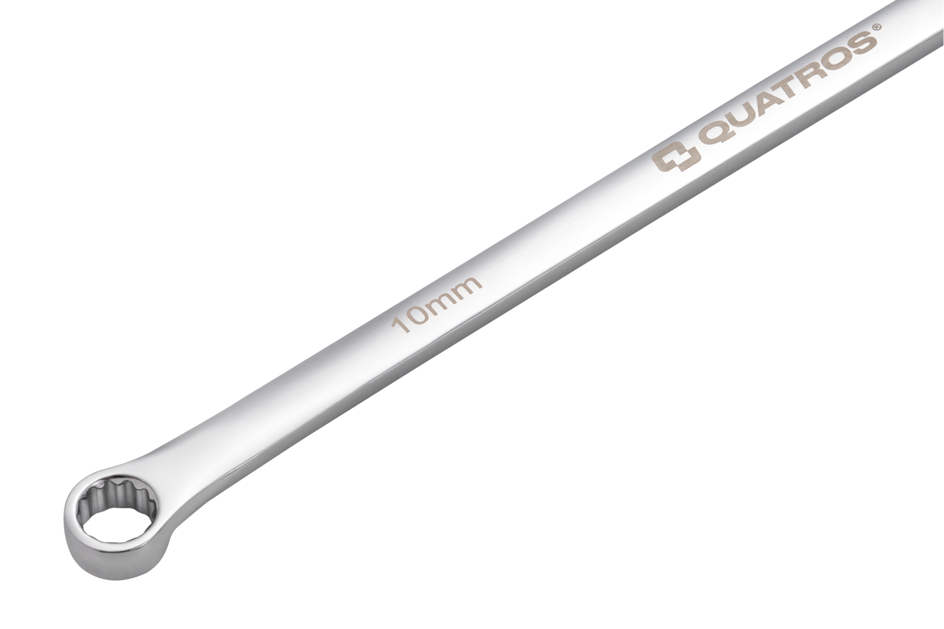 Extra dlouhý očkový ráčnový klíč 10 mm, L=292 mm – QUATROS QS50465A-10