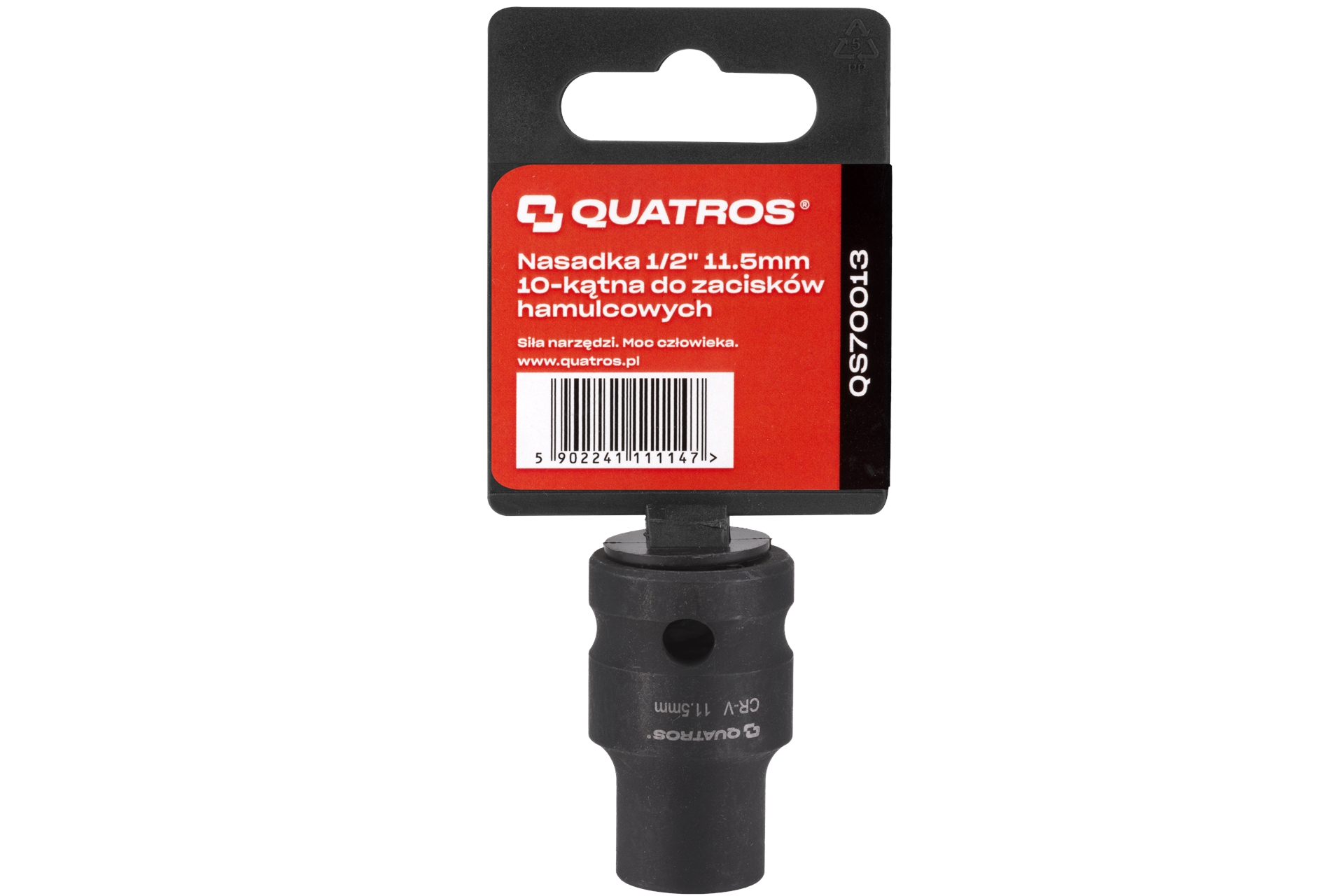 Speciální hlavice na brzdové třmeny 1/2", 11,5 mm, 10hran – QUATROS QS70013