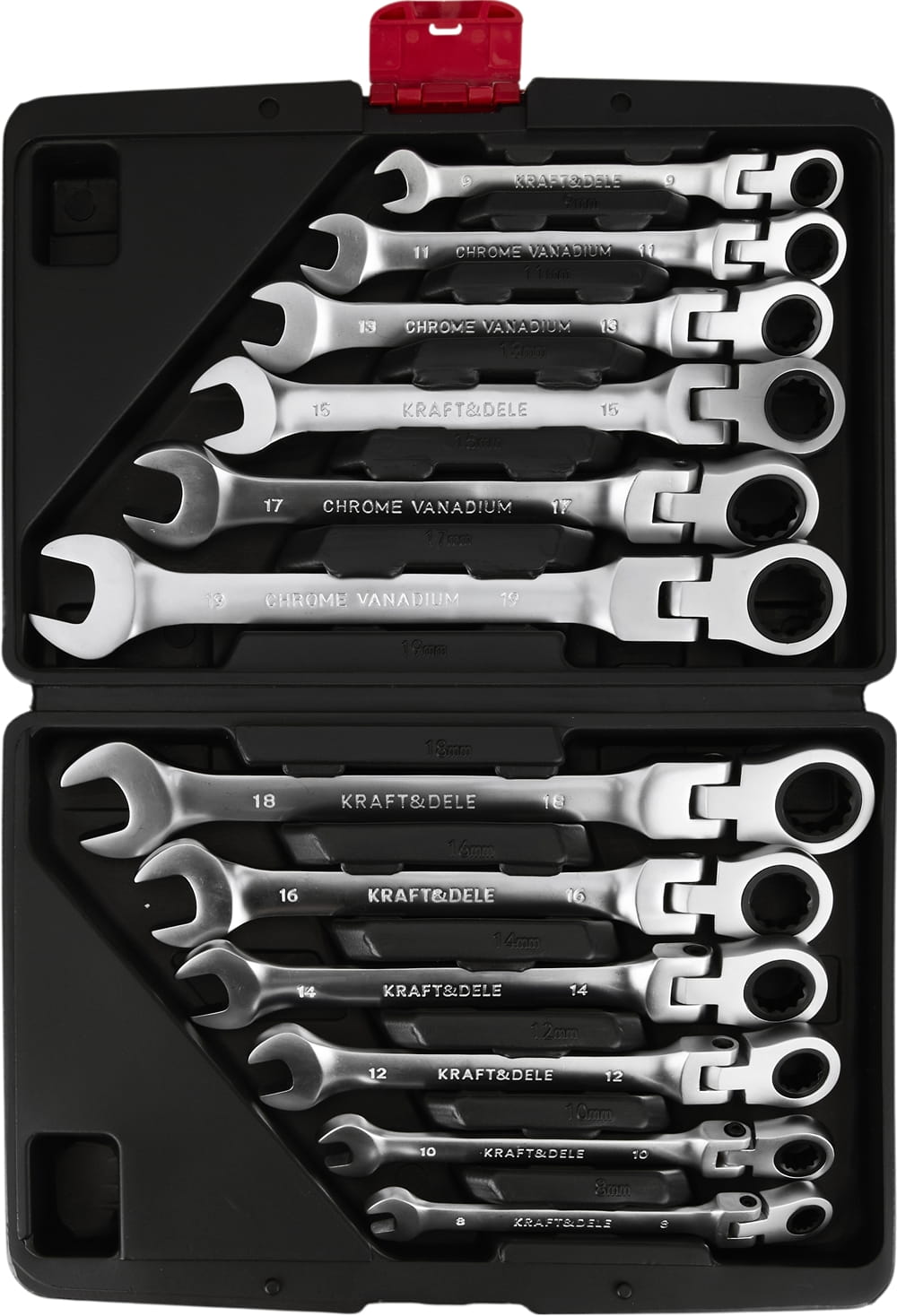 Sada očkoplochých klíčů 8–19 mm 12 ks KD11304