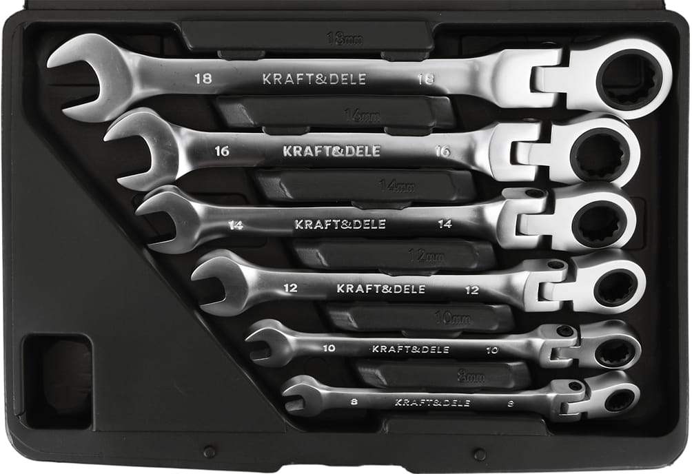 Sada očkoplochých klíčů 8–19 mm 12 ks KD11304