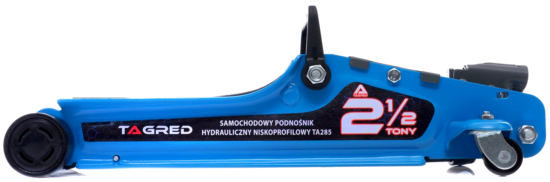 Nízkoprofilový hydraulický zvedák 2,5 t se 2 gumovými podložkami, zesílený