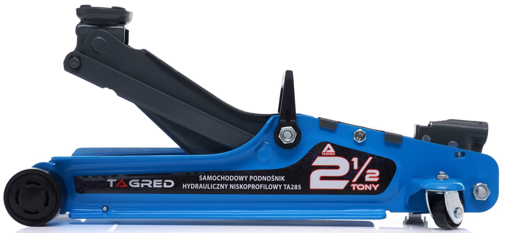 Nízkoprofilový hydraulický zvedák 2,5 t se 2 gumovými podložkami, zesílený