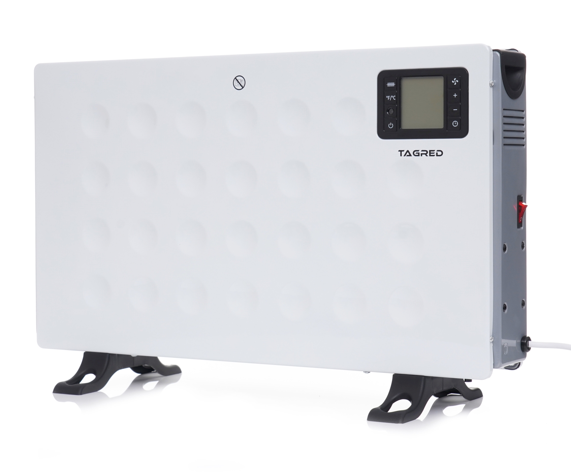 Elektrický konvektorový ohřívač TAGRED 2000 W s dálkovým ovládáním, bílý