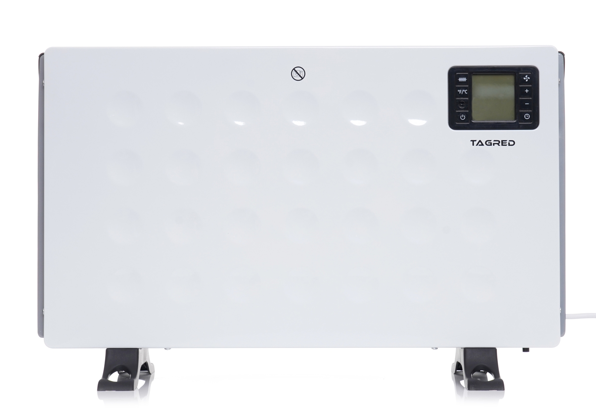Elektrický konvektorový ohřívač TAGRED 2000 W s dálkovým ovládáním, bílý