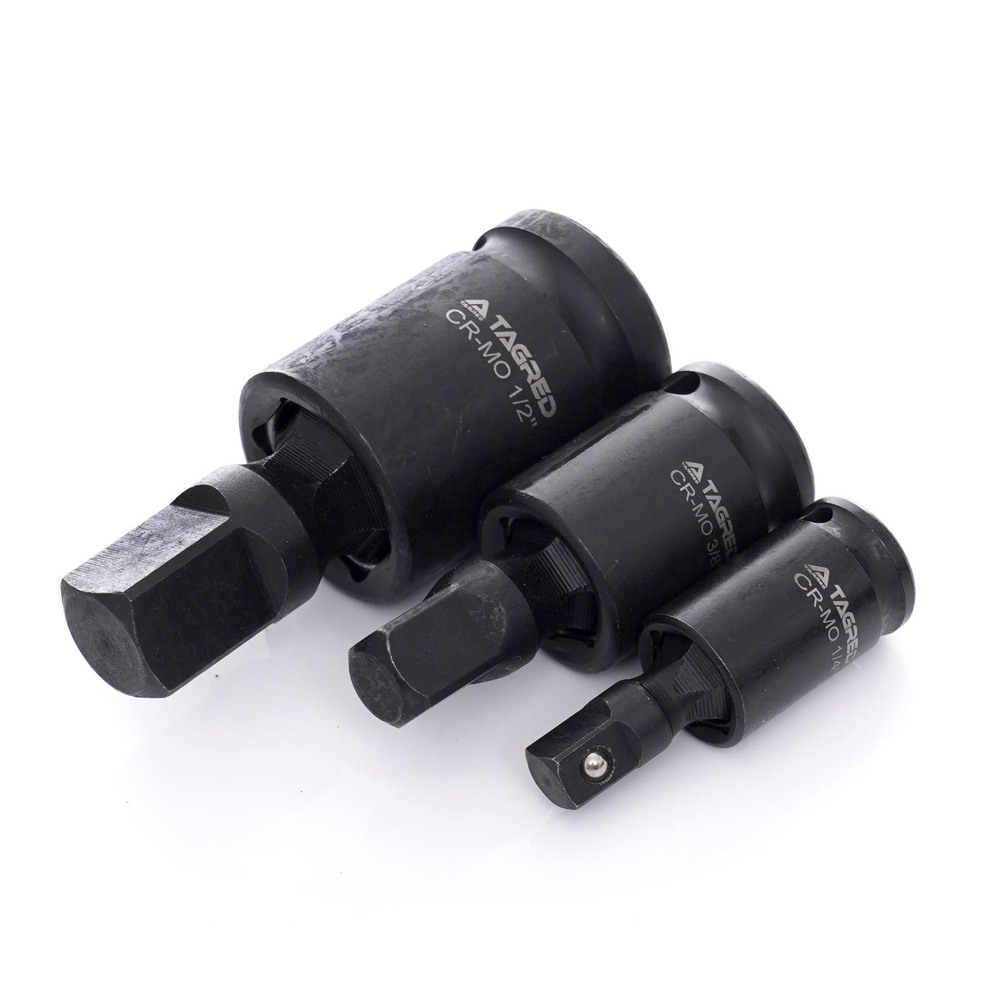 Sada rázových kardanových kloubů 1/4", 3/8" a 1/2", 3 ks