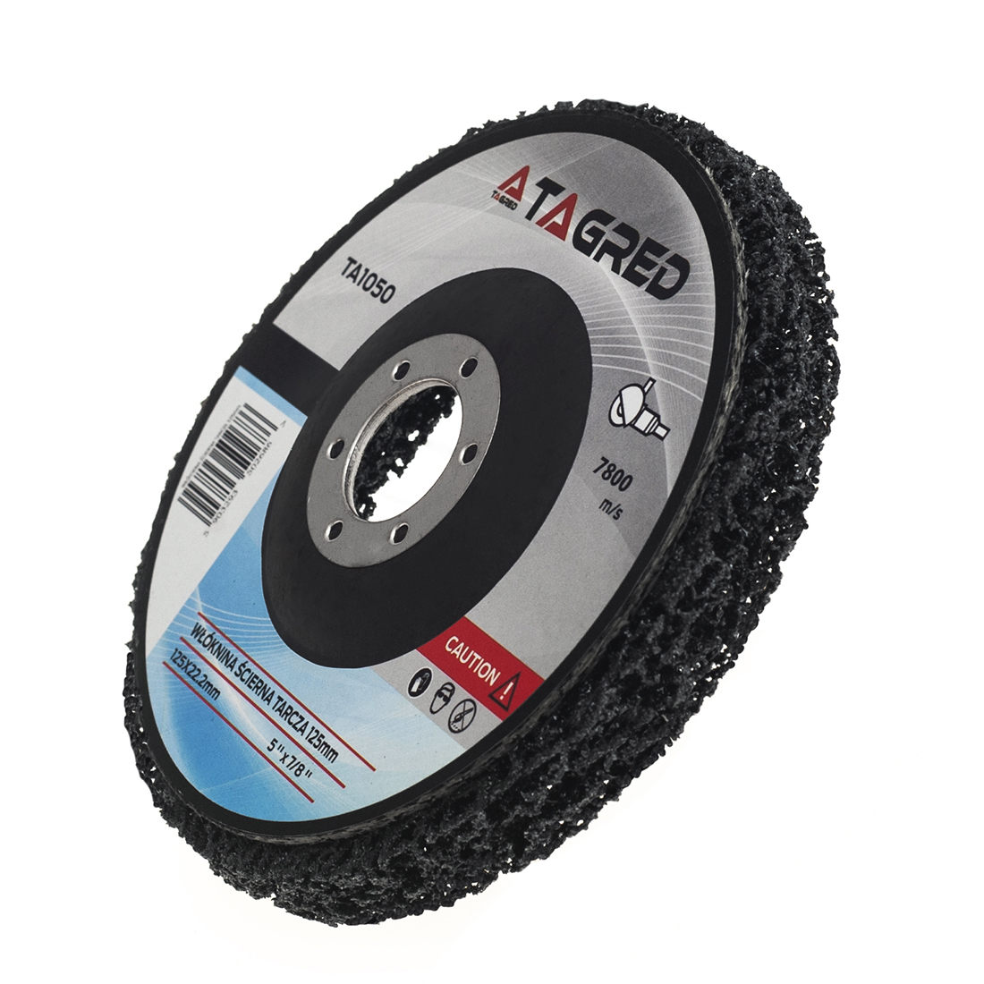 Čisticí kotouč na rez a barvu 125 × 22 mm, černý, tvrdý