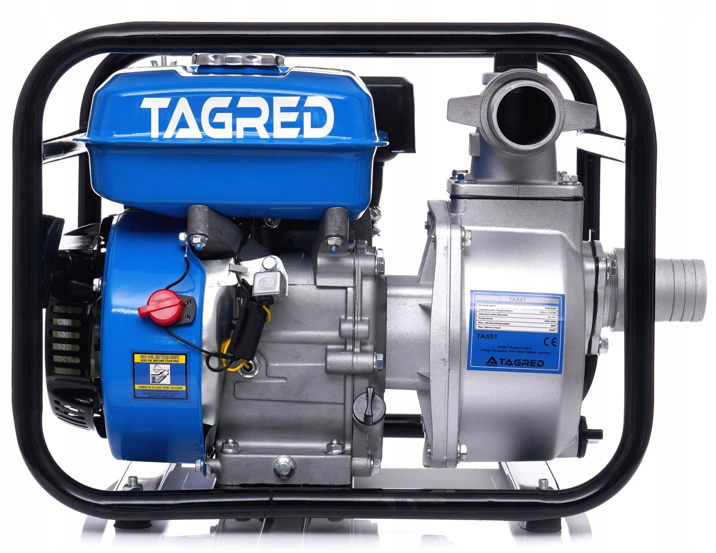 Benzínové motorové čerpadlo 6,5 HP, 36 000 l/h, 2"