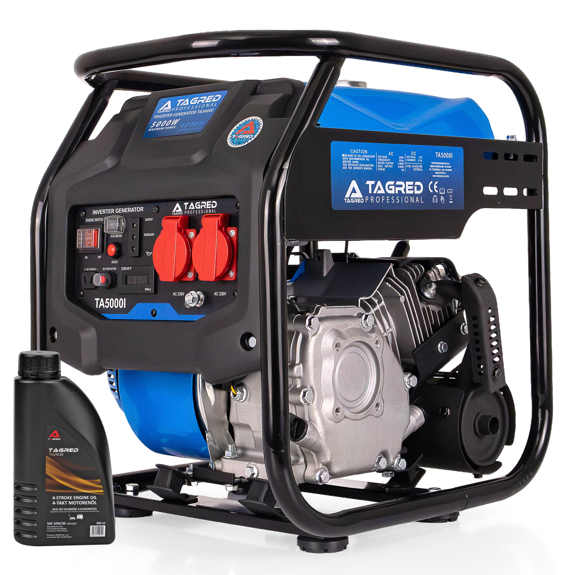 Invertorový benzínový generátor TAGRED 5000 W, 230 V