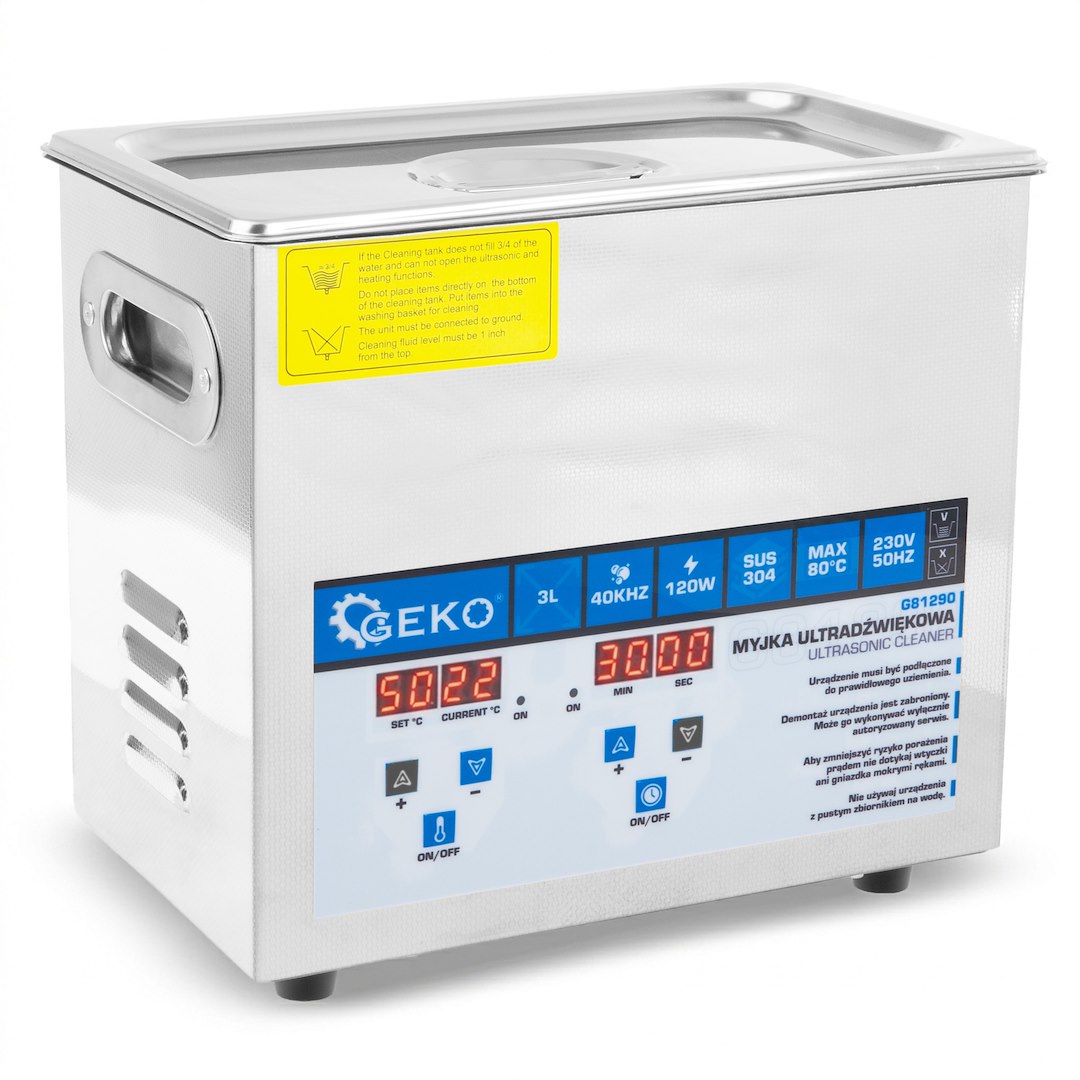 Ultrazvuková myčka 120 W, 3 l