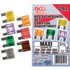 Pojistky nožové MAXI pro užitková vozidla 24ks (20-100A) - BGS 81271 99