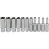 Hlavice nástrčné 1/4" 4,0-13,0 mm, prodloužené, na kolejnici - BGS 2221