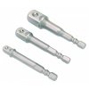 Adaptéry pro elektrické nářadí 1/4", 3/8", 1/2", 3ks - BGS 8204