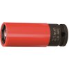 Nástrčné hlavice úderové s magnetem, 1/2", s krytkou na ALU, 17-21 mm - JONNESWAY