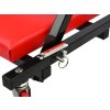 Dílenské skládací lehátko, sedátko 2 v 1, pojízdné 11