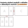 Modul - sada ručního nářadí - šroubováky, kleště a klíče, 24 ks - JONNESWAY D71124SV