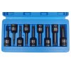 Sada zástrčných úderových hlavic XZN, 1/2", M4 - M16, 9 kusů - QUATROS QS50010