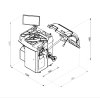 Vyvažovačka automobilových kol CB78S Automat 3D, 10"-28", dotykový displej, sonar, laser