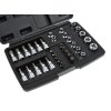 Sada nástrčných a zástrčných hlavic a bitů profilu TORX, 3/8", 34 kusů 2