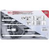 Prodloužení výkyvná 1/4", 3/8" a 1/2", různé délky, sada 9 kusů - BGS 2253