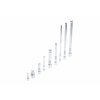 Prodloužení výkyvná 1/4", 3/8" a 1/2", různé délky, sada 9 kusů - BGS 2253