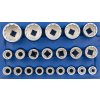 Nástrčné hlavice 1/2”, 8 - 36 mm, 12hranné, sada 21 ks - ASTA
