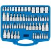 Nástrčné a zástrčné hlavice TORX, 1/4”, 3/8” a 1/2”, sada 60 ks - SATRA