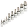 Nástrčné a zástrčné hlavice TORX, 1/4”, 3/8” a 1/2”, sada 60 ks - SATRA