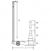Zvedák pneumaticko-hydraulický, 60/40/22/11 t, 150 - 513 mm, pojízdný - KS TOOLS 160.0744