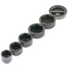 Hlavice na olejové a palivové filtry, 3/8" a 1/2", 6hran, 24 - 42 mm, sada 6 ks - ASTA